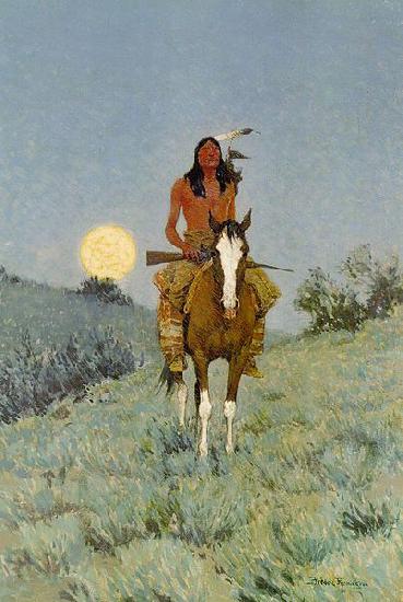 Frederic Remington The Outlier oil painting image